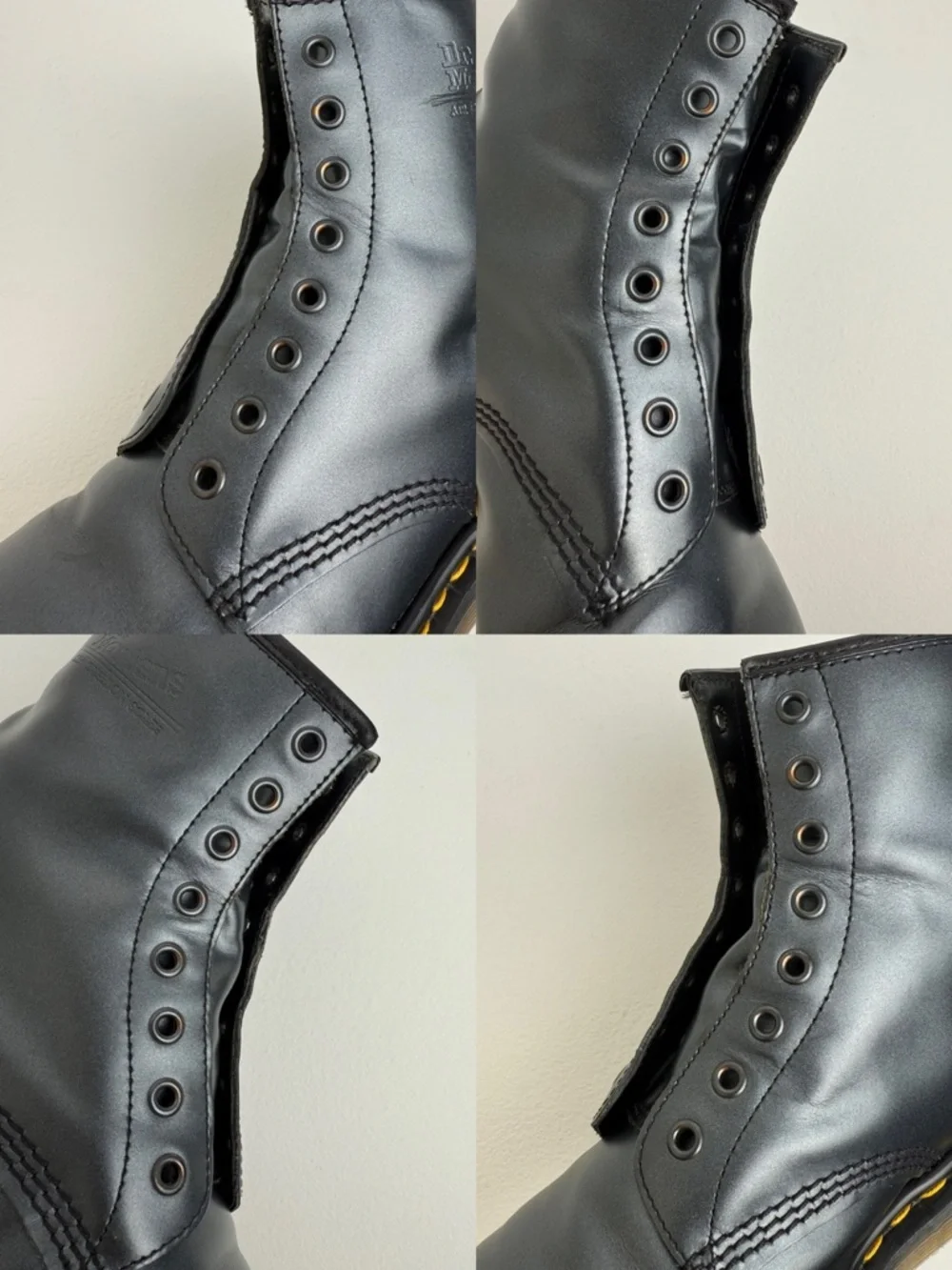 Vintage Dr. Martens England 1460 Metallic Graphite Shimmer  display picture 1